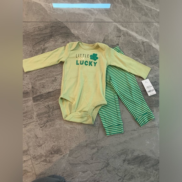 Carter's - 2 Piece Bodysuit Pant Set - Little and Lucky - 12 Months - NWT - Picture 12 of 16